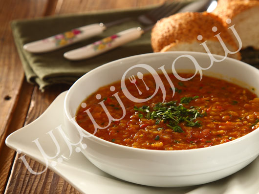 سوپ دال و گوجه ‌فرنگی