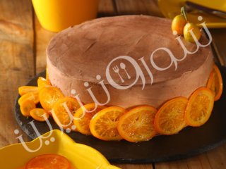 کیک  پرتقال و  قهوه