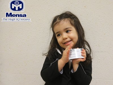 دختر سه ساله ایرانی عضو نوابغ MENSA